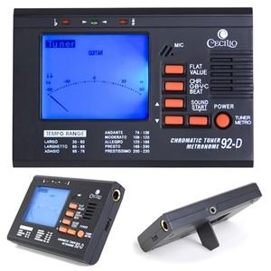 Digital automotive battery tester with LCD display and various test modes.