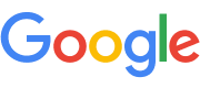 Google logo on a black background.